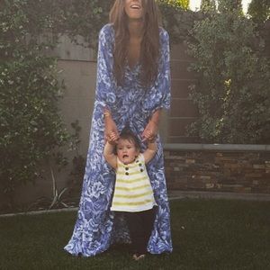 Bonnie & Clyde wrap maxi dress